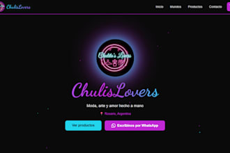 design a responsive landing page or website