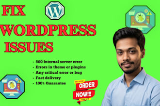 fix wordpress errors, bugs and issues