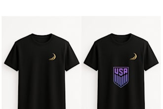 create modern t shirt design for your clothing brand