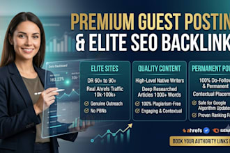 provide premium guest post and seo link building