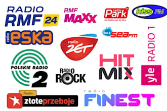get your music airplay on top radio stations in finland and poland