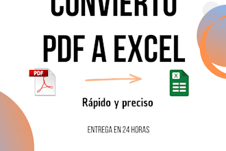 lo haré edición de PDF, excel y entrada de datos rápidos
