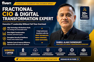 offer fractional cio and digital transformation consulting