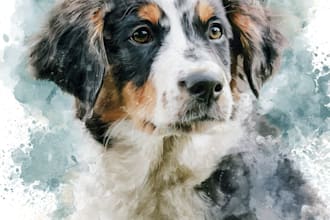 paint stunning pet portrait