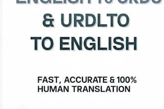 translate english to urdu and urdu to english write professional CV