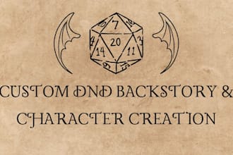 write a dnd or rpg character backstory for you