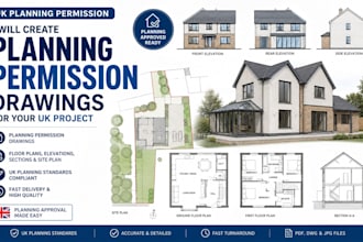 create planning permission drawings for your UK project