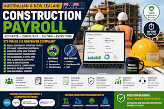 do construction payroll for australian and new zealand companies, stp, kiwisaver