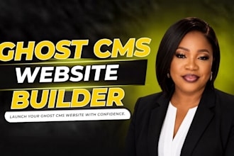 build ghost cms website, design ghost cms newsletter and setup ghost cms blog