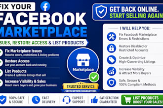 fix your facebook marketplace issues and list your product on fb