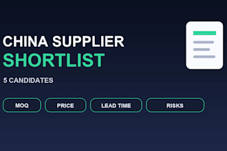 research and compare china suppliers for your product