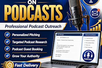 do podcast outreach and book you on podcasts