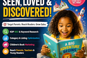do amazon children book promotion amazon kdp book seo ebook marketing