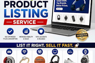 do ebay listing, ebay product listing, ebay lister, ebay product upload