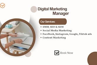 digital marketing manager, SEO, SMM, and SEM