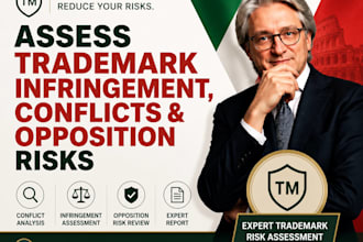 assess trademark infringement, conflicts, and opposition risks