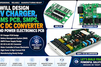 design ev charger bms pcb smps dc dc converter and power electronics pcb