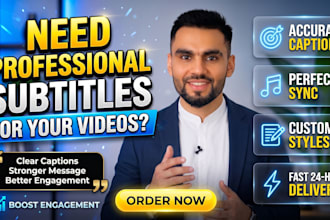 create accurate srt subtitles and closed captions for your video