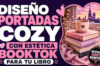 diseno portadas cozy con estetica booktok para tu libro