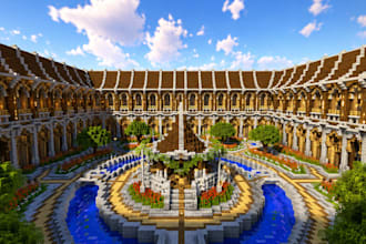 design minecraft server spawns, rpg world and custom builds