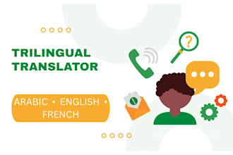 be your trilingual translator in 3 languages