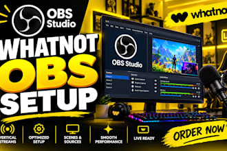 set up and optimize obs studio for whatnot auctions and live streams