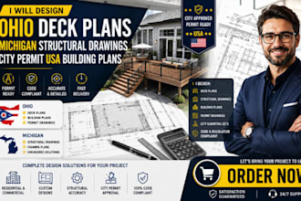 design ohio deck plans michigan structural drawings city permit building plans