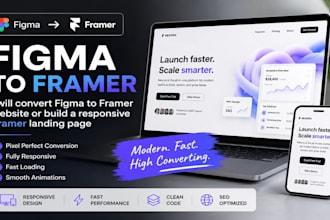 design framer landing page, framer website, figma to framer