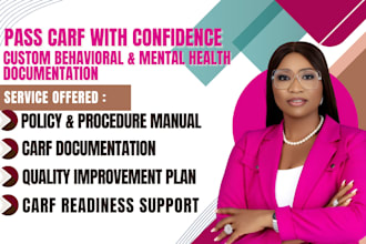 write behavioral, mental health policy and procedure manual, carf accreditation