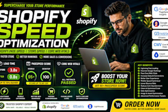 shopify speed optimization shopify page speed store speed core web vitals