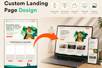 design a branded website UI and homepage mockup