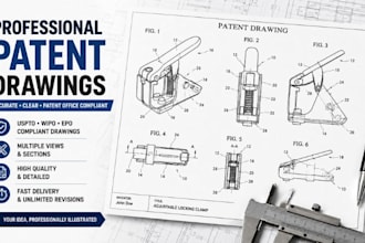 create professional patent drawings for uspto, wipo, and epo applications