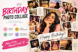 create birthday photo collage
