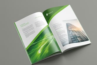 design a modern, professional company profile