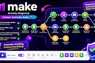 fix, integrate make com automation make com  make come  make com expert make com