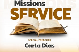 design a professional church flyer or event poster