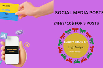 design 3 instagram viral posts in 24hrs