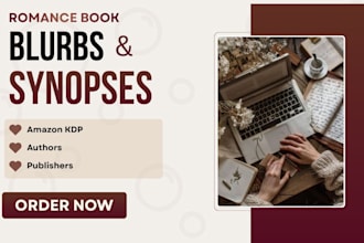 write your romance book description, blurb, and synopsis