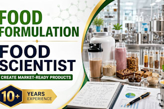 develop custom food and beverage formulation as a food scientist