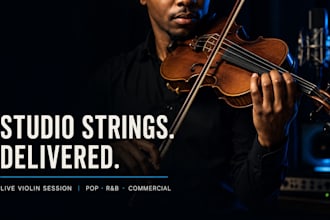 record professional HQ violin or string parts for your music production