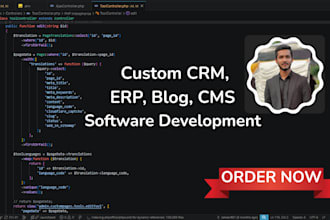 build custom PHP laravel CRM, erp or saas web application