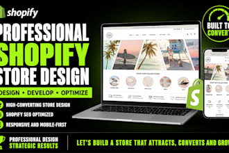 design shopify store, shopify seo expert, shopify ecommerce website development