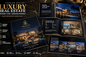 design brochure redesign luxury real estate brochure, elevate your brand catalog