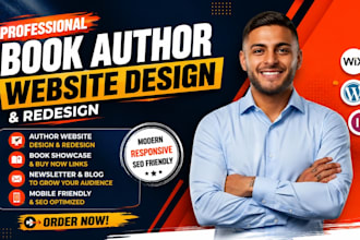 design author website design author website design ebook landing page design