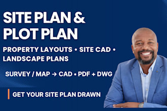 draw site plan, plot plan, and property layout plan