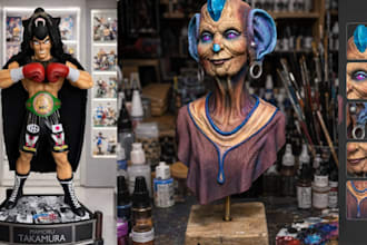 3d print and paint figurine tabletop miniature 3d statue custom dnd aos print