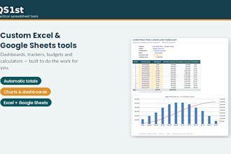 build a business dashboard, or fix and automate your spreadsheet