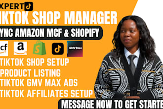 be tiktok shop manager for tiktok  shop setup listing tiktok gmv ads affiliates