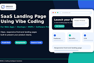 design a high converting landing page for your saas or web app using vibecoding