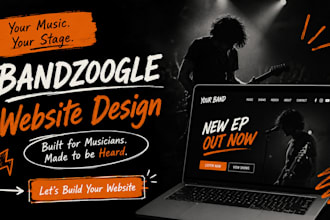 design bandzoogle website band artist bandzoogle store musician dj music website
